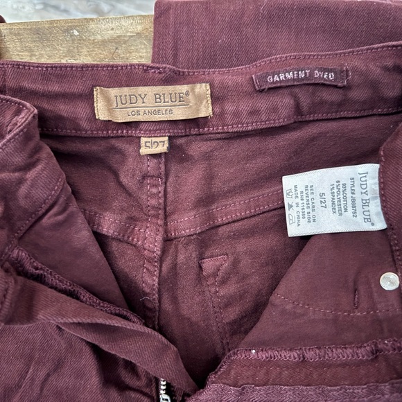 Judy Blue High-Rise Mini Kick Flare Jeans Size 5/27 Stretch Denim - Picture 3 of 5